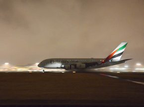 L’Airbus A380 MSN269, l’un des derniers qui sera assemblé pour la compagnie aérienne Emirates Airlines avant l’arrêt de l