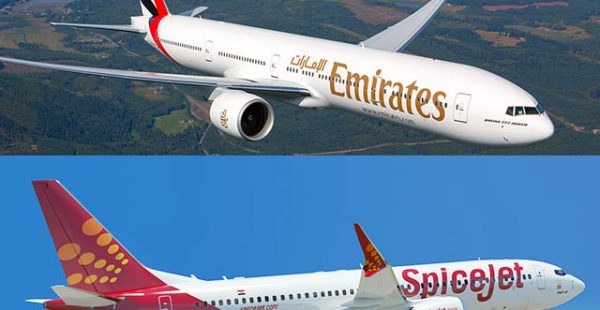 La compagnie aérienne Emirates Airlines et la low cost SpiceJet on signé un protocole d’accord pour établir un partage de cod