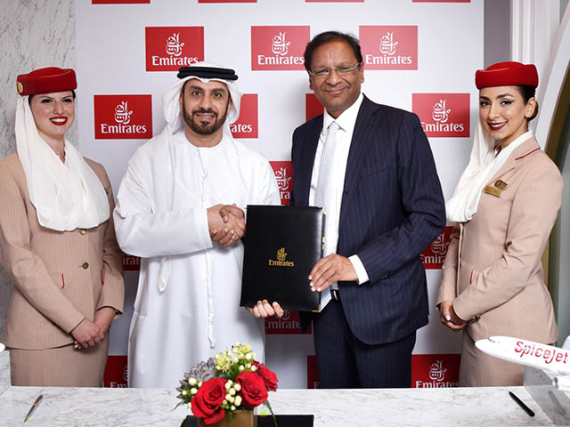 Emirates Airlines signe avec SpiceJet en Inde 1 Air Journal