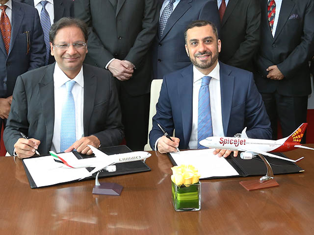 Inde : Emirates Airlines va partager ses codes avec SpiceJet 1 Air Journal