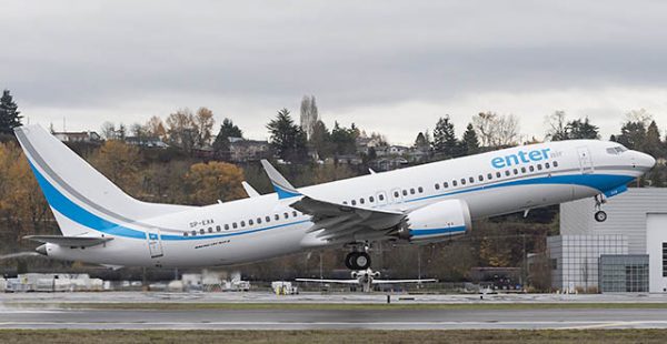 La compagnie aérienne Enter Air a commandé ferme deux Boeing 737 MAX 8 plus deux autres en option, une première cette année po