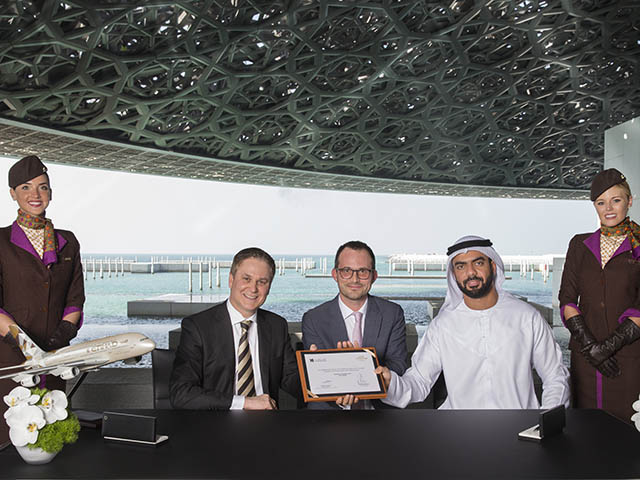 Etihad Airways : tarif sans bagage en soute, partenariat avec Le Louvre 2 Air Journal
