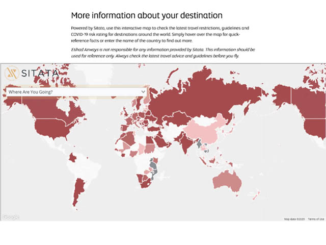 Etihad Airways : 58 routes et une carte interactive 79 Air Journal