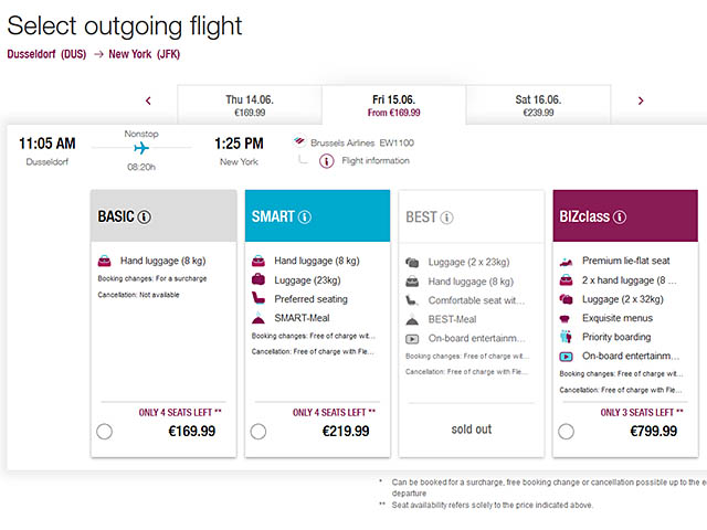 Eurowings : réservations en classe Affaires et route Facebook 7 Air Journal