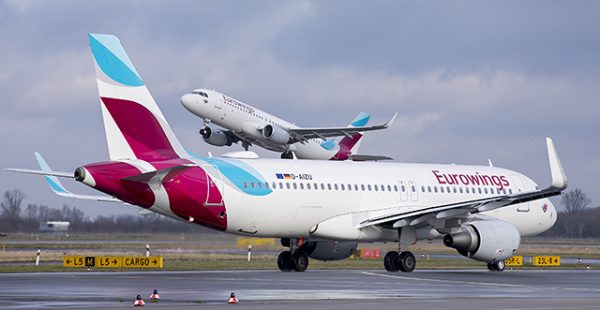 
La compagnie aérienne low cost Eurowings passera au printemps de 15 à 30 destinations au départ de Berlin, juste à temps pour
