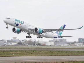 Le premier Airbus A350-900 de la compagnie aérienne Evelop Airlines a effectué hier son vol inaugural, tandis que le premier des
