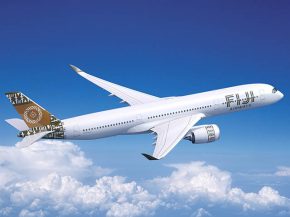 La compagnie aérienne Fiji Airways a présenté les cabines de son Airbus A350-900, qui devrait entrer en service en décembre. E