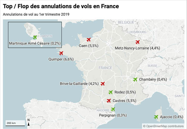 Aéroports français : le meilleur et le pire des perturbations 67 Air Journal