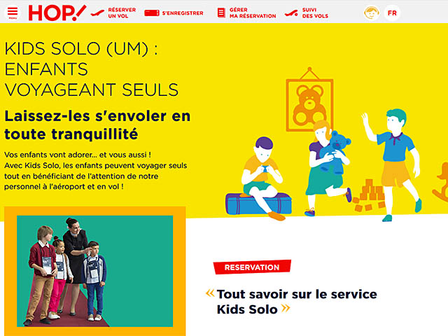 Air France : retour à Saint-Martin en janvier, Kids Solo en ligne sur HOP! 33 Air Journal