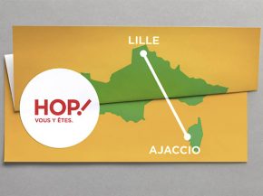 La compagnie aérienne HOP! Air France a confié à l’agence HUMANSEVEN sa prochaine campagne publicitaire, un   nouveau t