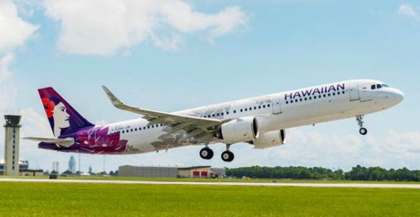 L’évacuation d’un Airbus A321neo de la compagnie aérienne Hawaiian Airlines envahi par la fumée a fait sept blessés à Hon