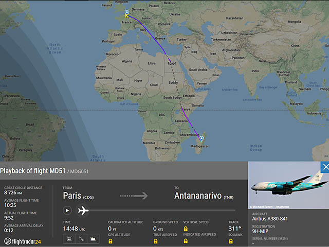 Madagascar accueillie l’A380 de Hi Fly 1 Air Journal