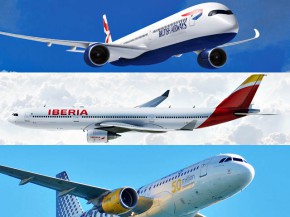 Le International Airlines Group (IAG), rassemblant les compagnies aériennes British Airways, Iberia, Aer Lingus, Vueling et Level