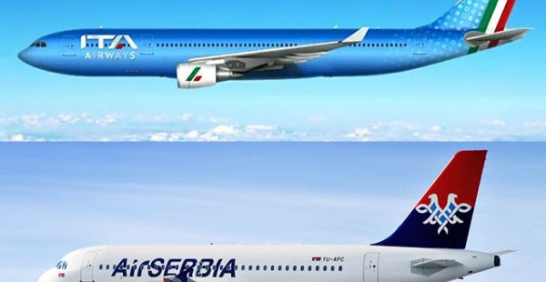
La compagnie aérienne ITA Airways, successeur d’Alitalia, a signé un accord de partage de codes avec Air Serbia, portant sur 
