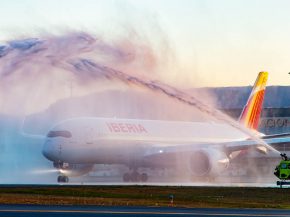 La compagnie aérienne Iberia a déployé pour la première fois entre Madrid et Quito un de ses Airbus A350-900, une première po