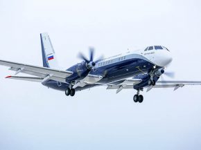 
United Aircraft Corporation (UAC) a opéré mercredi le vol inaugural de son nouvel avion turbopropulsé Ilyushin IL-114-300, apr