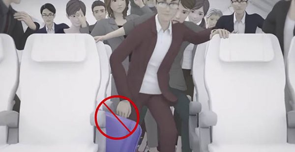La nouvelle vidéo de consignes de sécurité de la compagnie aérienne Japan Airlines insiste particulièrement sur les conséque