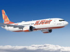 La compagnie aérienne low cost Jeju Air a commandé ferme quarante Boeing 737 MAX 8, plus dix en option, afin de répondre à la 