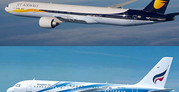 Les compagnies aériennes Jet Airways et Bangkok Airways ont annoncé l’expansion de leur accord de partage de codes, à des rou
