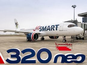 La compagnie aérienne low cost JetSMART a réceptionné son premier Airbus A320neo, propulsé par les moteurs GTF de Pratt & 