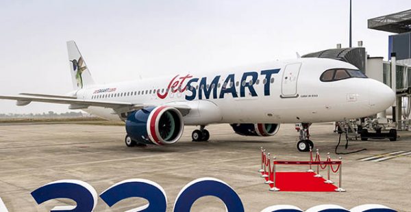La compagnie aérienne low cost JetSMART a réceptionné son premier Airbus A320neo, propulsé par les moteurs GTF de Pratt & 