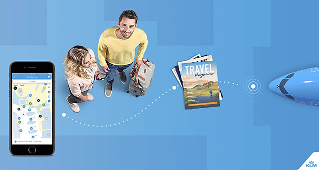 La carte de Schiphol dans l’app de KLM 27 Air Journal