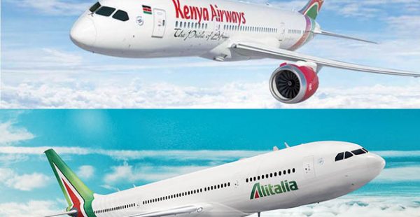 Les compagnies aériennes Kenya Airways et Alitalia vont mettre en place un accord de partage de codes, alors que la première se 