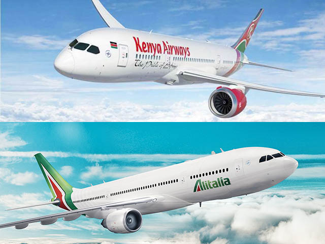 Kenya Airways et Alitalia partagent de nouveau leurs codes 1 Air Journal