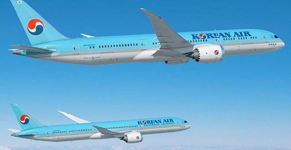 La compagnie aérienne Korean Air et Boeing ont finalisé une commande de dix 787-9 supplémentaires et dix 787-10, un contrat est