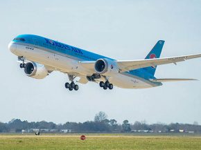 La compagnie aérienne Korean Air déploie jusqu’à la fin de la saison hivernale un Boeing 787-9 Dreamliner entre Séoul et Zag