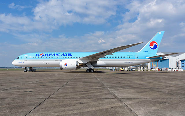Korean Air reçoit son premier 787-9 Dreamliner 125 Air Journal