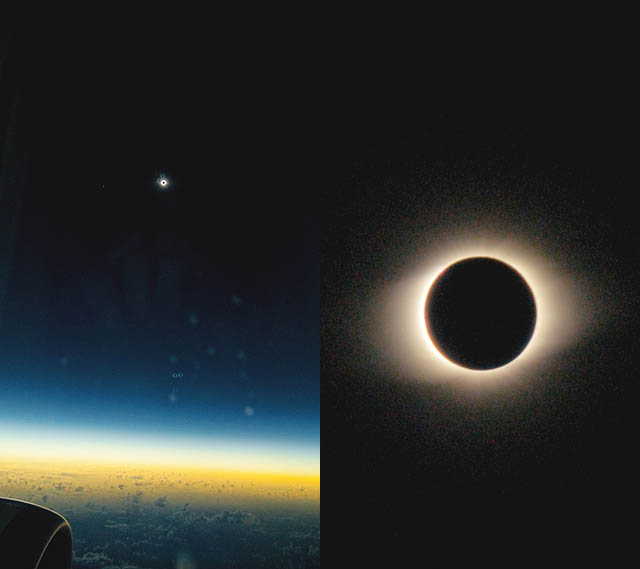 Un vol spécial éclipse du soleil avec LATAM 2 Air Journal