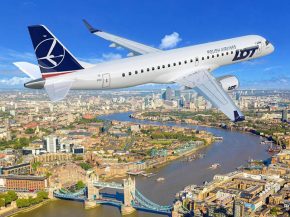 La compagnie aérienne LOT Polish Airlines dessert désormais Londres-City au départ de Vilnius, après ya voir lancé des lignes