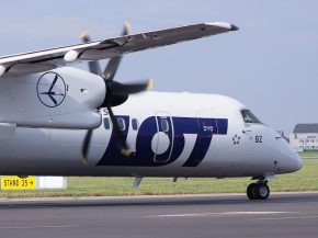 
La compagnie aérienne LOT Polish Airlines a opéré le 1er janvier 2023 ses derniers vols en Dash-8 Q400, sa flotte ne comportan