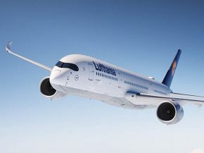 Le dernier Airbus A350-900 de la compagnie aérienne Lufthansa, qui vient d’effectuer son vol d’acceptation, sera déployé en
