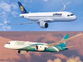 Les compagnies aériennes Lufthansa et Oman Air ont étendu leur accord de partage de codes, permettant à la seconde de proposer 