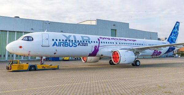 
Le premier Airbus A321XLR pourrait opérer son vol inaugural dès mercredi, deux autres exemplaires étant prévus pour la campag
