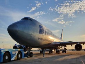 Un Boeing 747F de la compagnie aérienne National Airlines a quitté lundi pour la première fois depuis sept ans le désert d’A