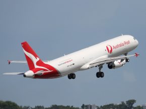 
La compagnie aérienne Qantas va se procurer six Airbus A321 en vue d’une conversion au transport de fret, pour des livraisons 