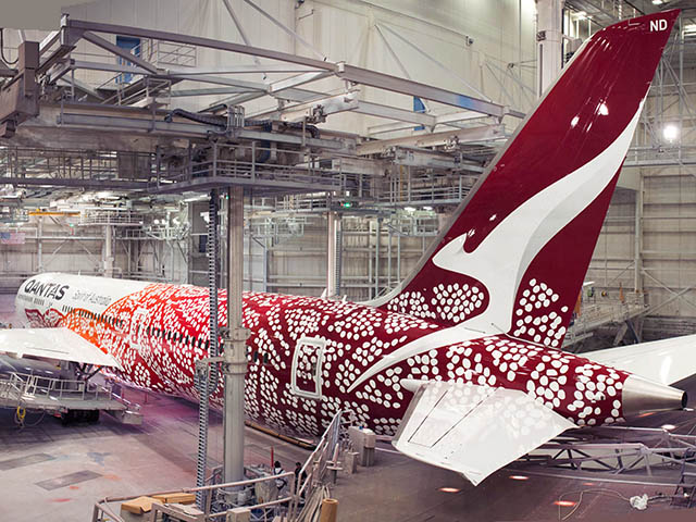 Une livrée aborigène pour Qantas (photos, vidéo) 1 Air Journal