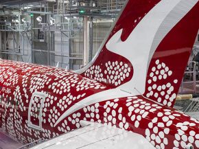 La compagnie aérienne Qantas a dévoilé mercredi sa cinquième livrée   art volant », Utopia inspirée de l’œuvr