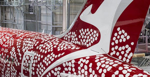 La compagnie aérienne Qantas a dévoilé mercredi sa cinquième livrée   art volant », Utopia inspirée de l’œuvr
