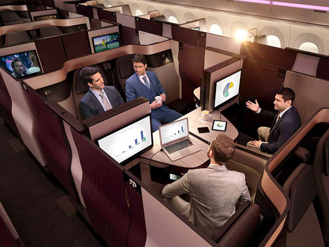 L’A350-1000 de Qatar Airways part à New York 2 Air Journal