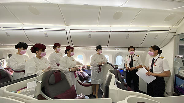 Qatar Airways : 0,001% de Covid, vol en ruban rose, A380 et 777X 38 Air Journal