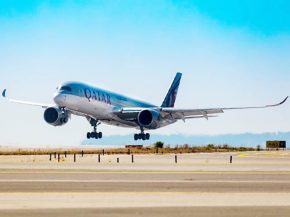 La compagnie aérienne Qatar Airways déploie depuis dimanche un Airbus A350-900 entre Doha et Nice, une première pour l’aérop