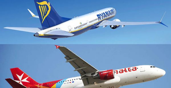 La compagnie aérienne low cost Ryanair va vendre sur son site les vols opérés par Air Malta, ajoutant à son réseau 21 nouvell