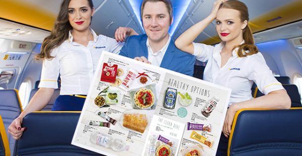 La compagnie aérienne low cost Ryanair a présenté hier une nouvelle gamme de produits premium dans son menu à bord, comprenant