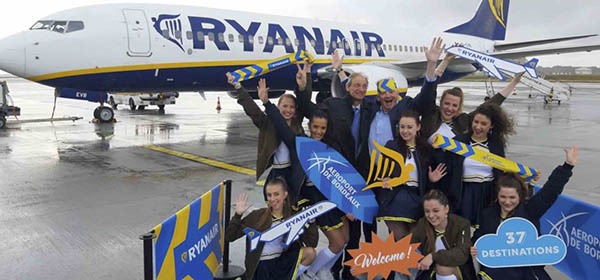 Ryanair à Bordeaux : 33 routes dont 3 nouvelles 1 Air Journal