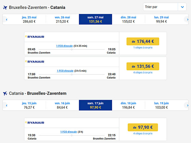 Vol rome pas cher ryanair