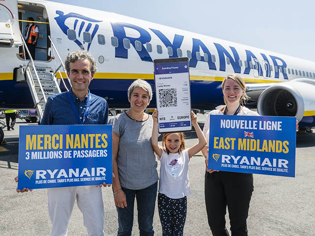 Ryanair à Nantes : East Midlands et 3 millions de passagers 93 Air Journal